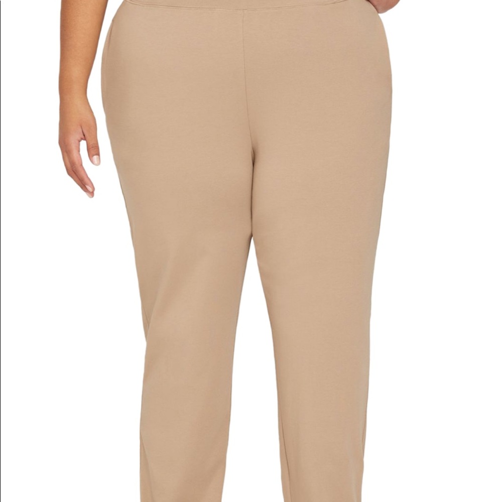 New Lounge Pants Size 3X 26/28W Taupe Pockets Catherine’s Surprema Collection